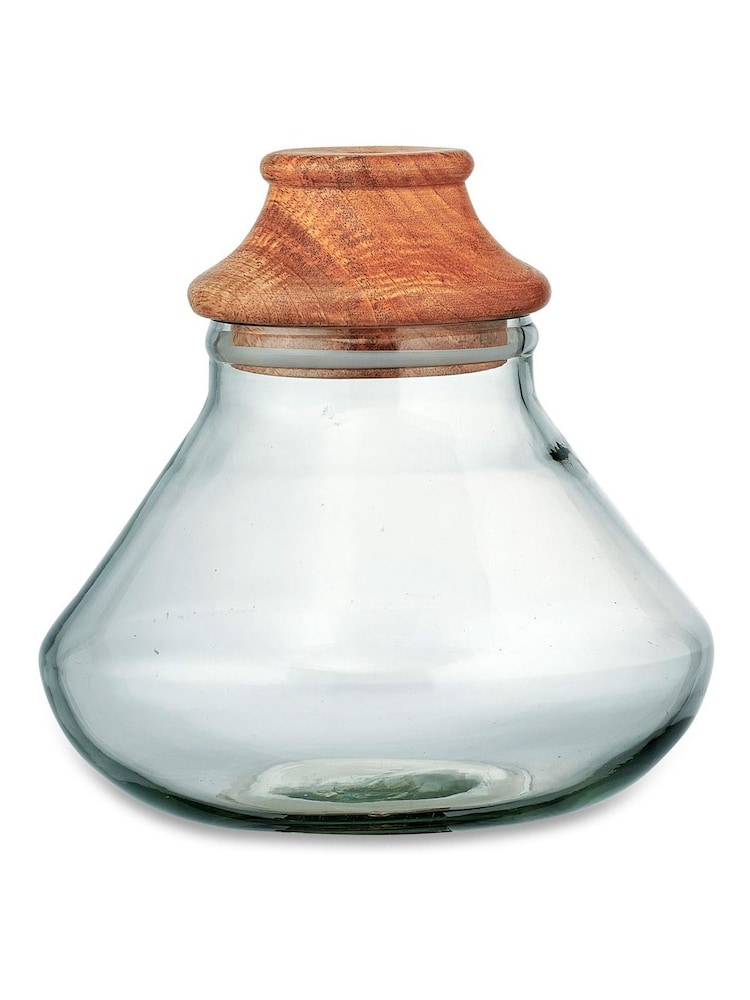 Nkuku Clear Deeka Storage Jar - Image 2 of 2 Nkuku Clear Deeka Storage Jar - Image 2 of 2