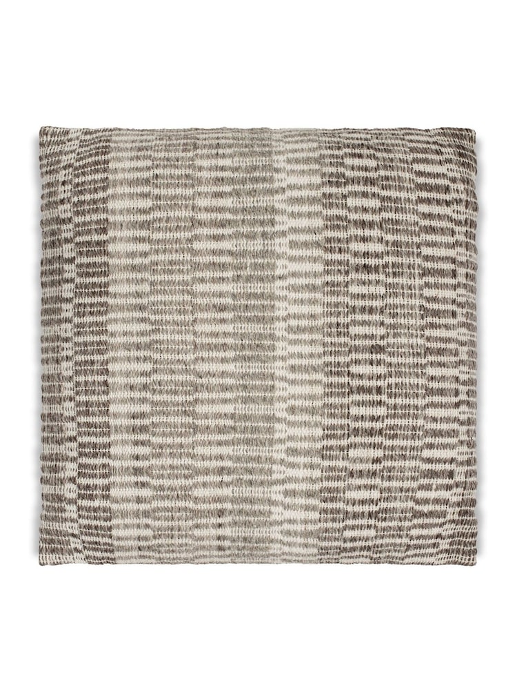 Nkuku Charcoal Aahna Wool Cushion Cover - Image 3 of 3 Nkuku Charcoal Aahna Wool Cushion Cover - Image 3 of 3