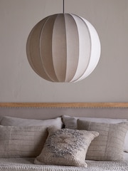 Nkuku Natural Dharini Linen Lampshade - Image 2 of 4
