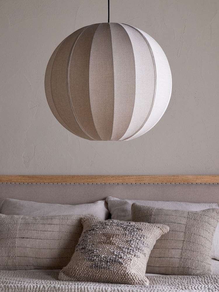 Nkuku Natural Dharini Linen Lampshade - Image 2 of 4