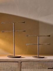 Nkuku Antique Brass Liman Jewellery Stand - Image 2 of 3