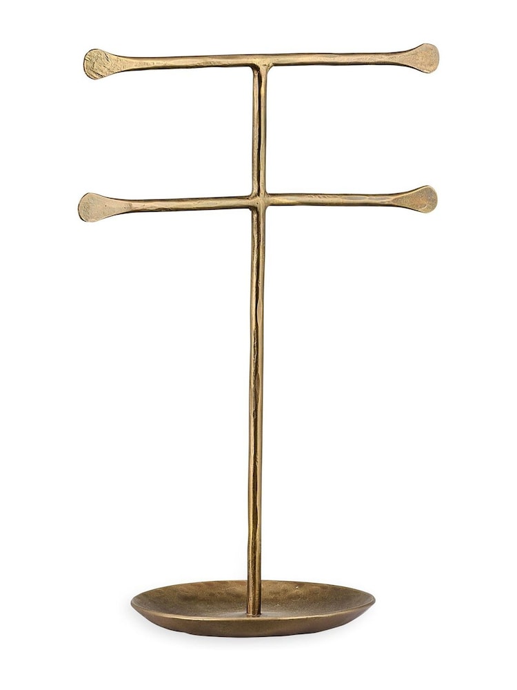 Nkuku Antique Brass Liman Jewellery Stand - Image 3 of 3 Nkuku Antique Brass Liman Jewellery Stand - Image 3 of 3