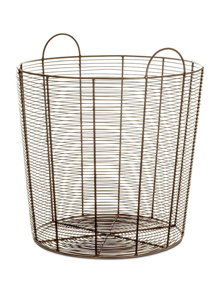 Nkuku Aged Brass Inkollu Basket - Image 3 of 3