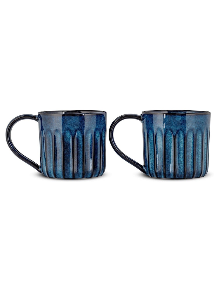 Nkuku Deep Blue Moda Set of 2 Mugs - Image 3 of 3 Nkuku Deep Blue Moda Set of 2 Mugs - Image 3 of 3