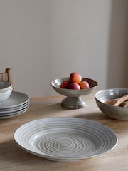 Nkuku Grey Valinha Earthenware Dinner Plate - Image 1 of 4