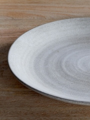 Nkuku Grey Valinha Earthenware Dinner Plate - Image 3 of 4