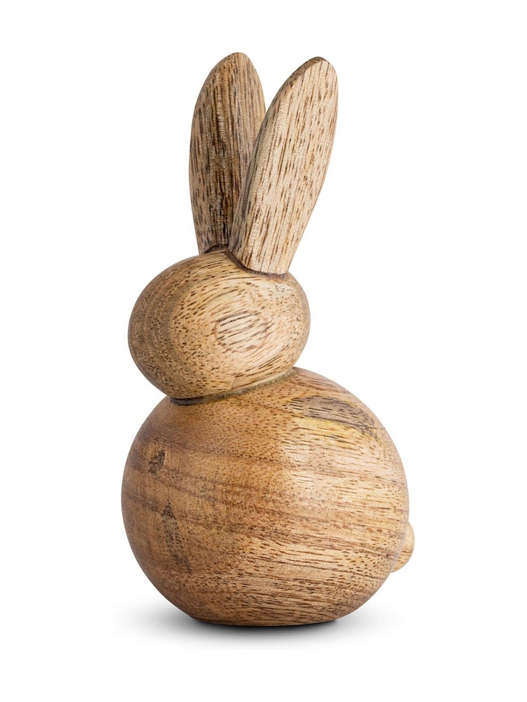 Nkuku Natural Khara Mango Wood Baby Rabbit Standing Decoration - Image 3 of 3