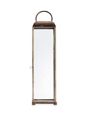 Nkuku Aged Antique Brass Kaso Lantern - Image 2 of 3