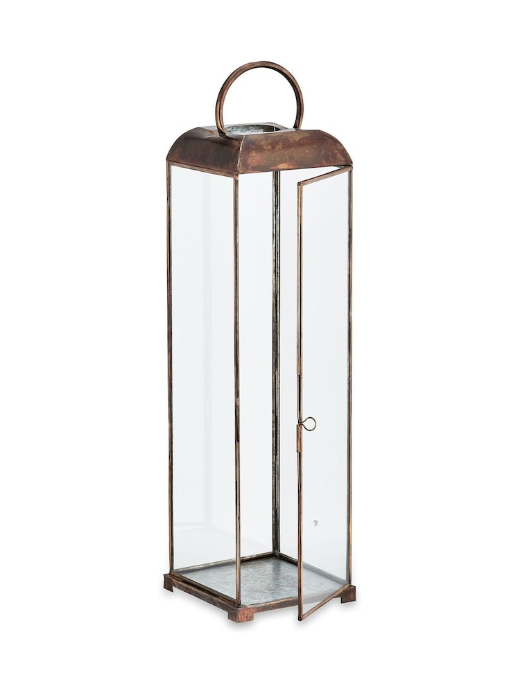 Nkuku Aged Antique Brass Kaso Lantern - Image 3 of 3 Nkuku Aged Antique Brass Kaso Lantern - Image 3 of 3