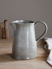 Nkuku Grey Valinha Earthenware Jug - Image 1 of 3