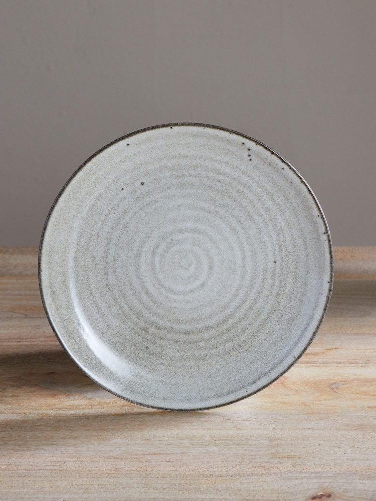 Nkuku Grey Valinha Earthenware Side Plate - Image 1 of 4 Nkuku Grey Valinha Earthenware Side Plate - Image 1 of 4