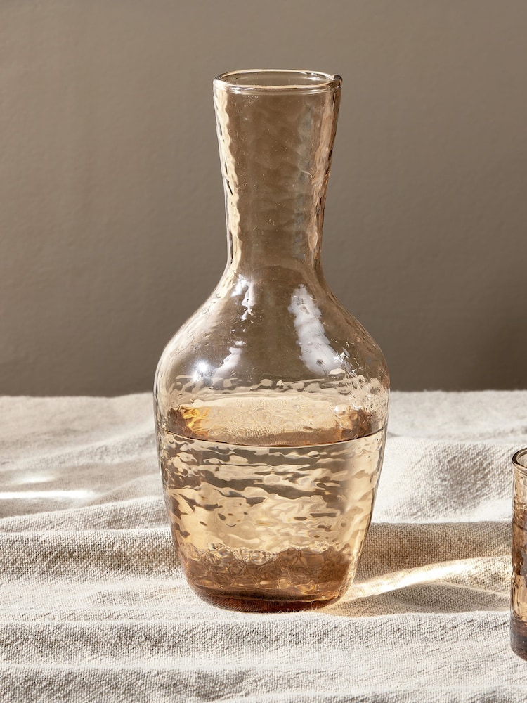 Nkuku Dusty Terracotta Yala Hammered Jug - Image 1 of 3