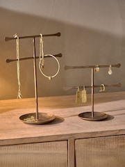 Nkuku Antique Brass Liman Jewellery Stand - Image 1 of 3