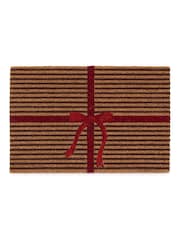 My Mat Red Christmas Gift Wrapped Coir Doormat - Image 2 of 3
