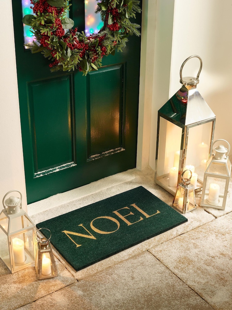 My Mat Green Christmas Noel Coir Doormat - Image 1 of 3