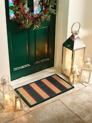 My Mat Green Heritage Stripe Coir Doormat - Image 1 of 3