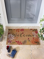 My Mat Natural Autumnal Welcome Coir Doormat - Image 1 of 3