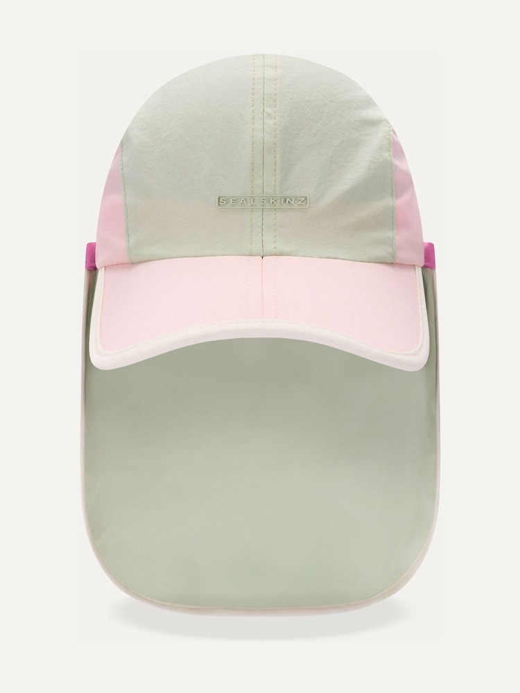 Sealskinz Light Green Broomhill Kid's Foldable Cap with Neck Protector - Image 3 of 3