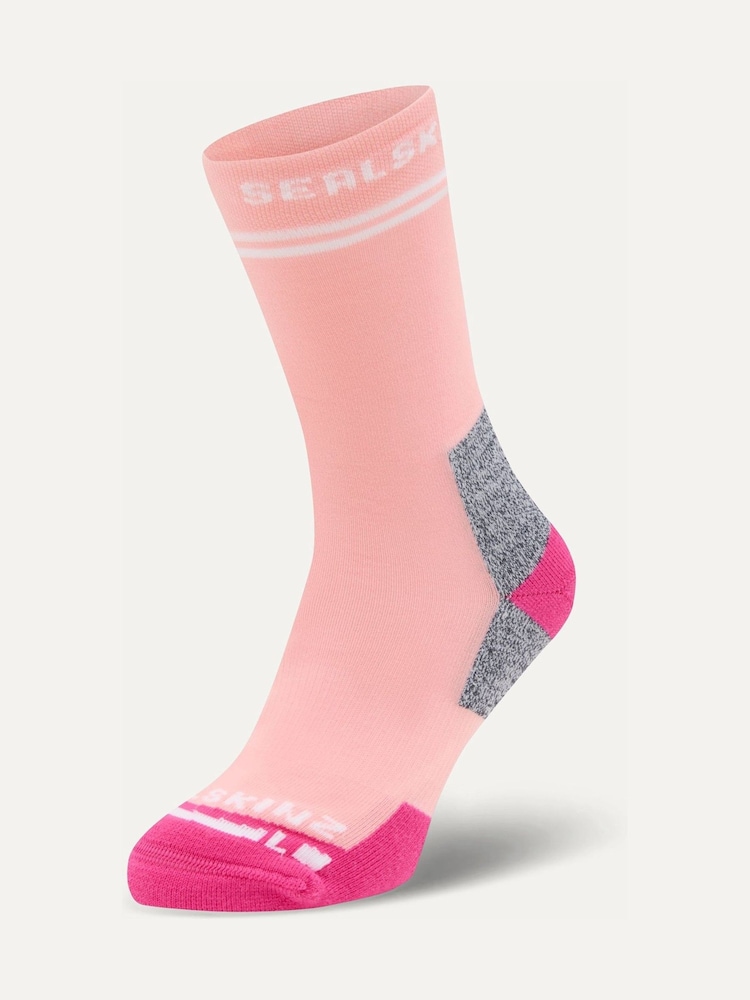 Sealskinz Light Pink Mid Length Blofield Anti Blister Running Socks - Image 1 of 2