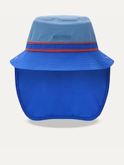 Azul - Sealskinz Woodton Kid's Boonie Hat with Neck Protector - Imagen 2 de 3