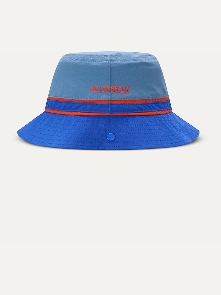 Azul - Sealskinz Woodton Kid's Boonie Hat with Neck Protector - Imagen 3 de 3 Azul - Sealskinz Woodton Kid's Boonie Hat with Neck Protector - Imagen 3 de 3