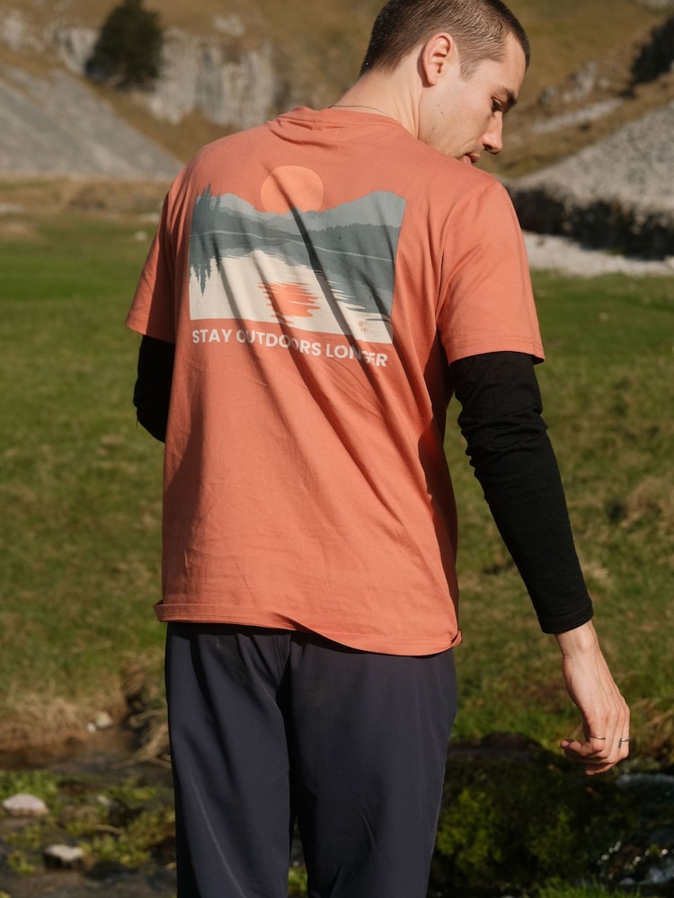 Sealskinz Orange Saham Mens Graphic T-Shirt - Image 1 of 1 Sealskinz Orange Saham Mens Graphic T-Shirt - Image 1 of 1