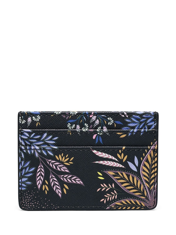 Sara Miller Credit Botanic Black Card Holder - Image 2 of 2 Sara Miller Credit Botanic Black Card Holder - Image 2 of 2