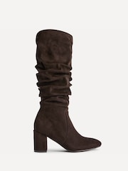 Linzi Brown Brooke Ruched High Leg Boots - Image 2 of 5