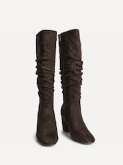 Linzi Brown Brooke Ruched High Leg Boots - Image 3 of 5