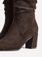 Linzi Brown Brooke Ruched High Leg Boots - Image 4 of 5