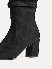 Linzi Black Brooke Ruched High Leg Boots - Image 4 of 5