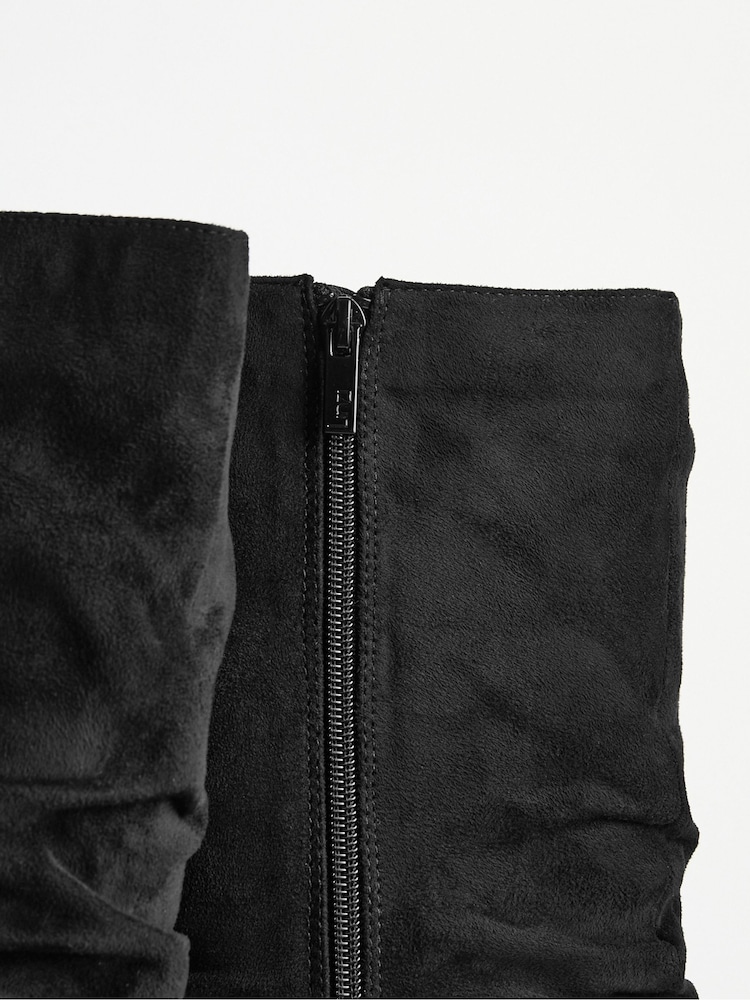 Linzi Black Brooke Ruched High Leg Boots - Image 5 of 5 Linzi Black Brooke Ruched High Leg Boots - Image 5 of 5