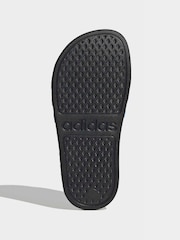 adidas Black/Blue Adilette Kids Swim Sandals - Image 7 of 9