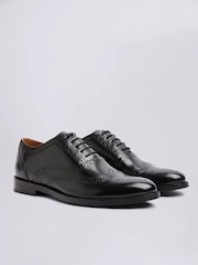 MOSS Black Oxford Brogue Shoes - Image 1 of 4