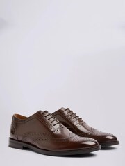 MOSS Brown Oxford Brogue Shoes - Image 1 of 4
