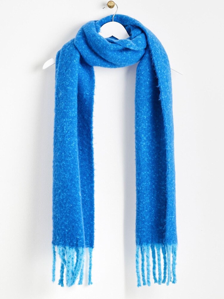 Buy Oliver Bonas Cobalt Blue Speckled Heavyweight Scarf from Next