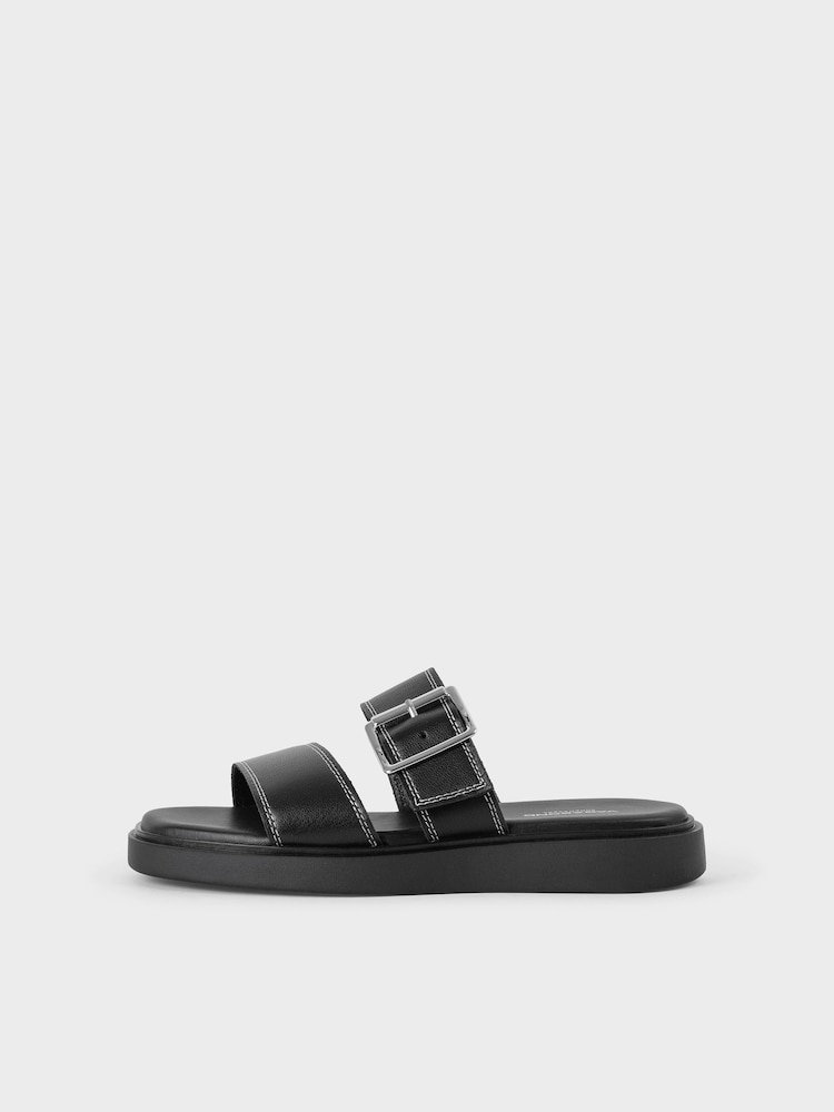 Vagabond Shoemakers Connie 2 Strap Buckle Black Sandals - Image 1 of 3