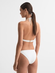 Reiss White Ripley Side Tie Bikini Bottoms - Image 4 of 4