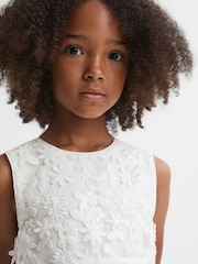 Reiss Ivory Rocha 13-14 yrs Embellished Tulle Dress - Image 6 of 8
