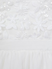 Reiss Ivory Rocha 13-14 yrs Embellished Tulle Dress - Image 8 of 8