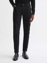 Reiss Black Jet Slim Fit Jeans - Image 1 of 4