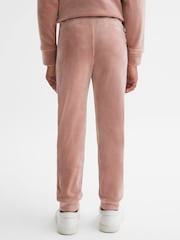 Reiss Pink Hattie 13-14 yrs Velour Drawstring Joggers - Image 5 of 6