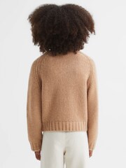 Reiss Camel Emefa 13-14 yrs Wool Blend Motif Jumper - Image 5 of 6