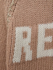 Reiss Camel Emefa 13-14 yrs Wool Blend Motif Jumper - Image 6 of 6