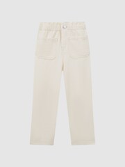Reiss Ecru Elodie 13-14 yrs High Rise Elasticated Jeans - Image 2 of 6