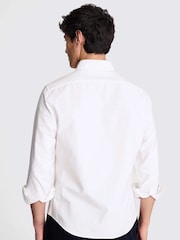 MOSS White Washed Oxford 100% Cotton Shirt - Image 3 of 6