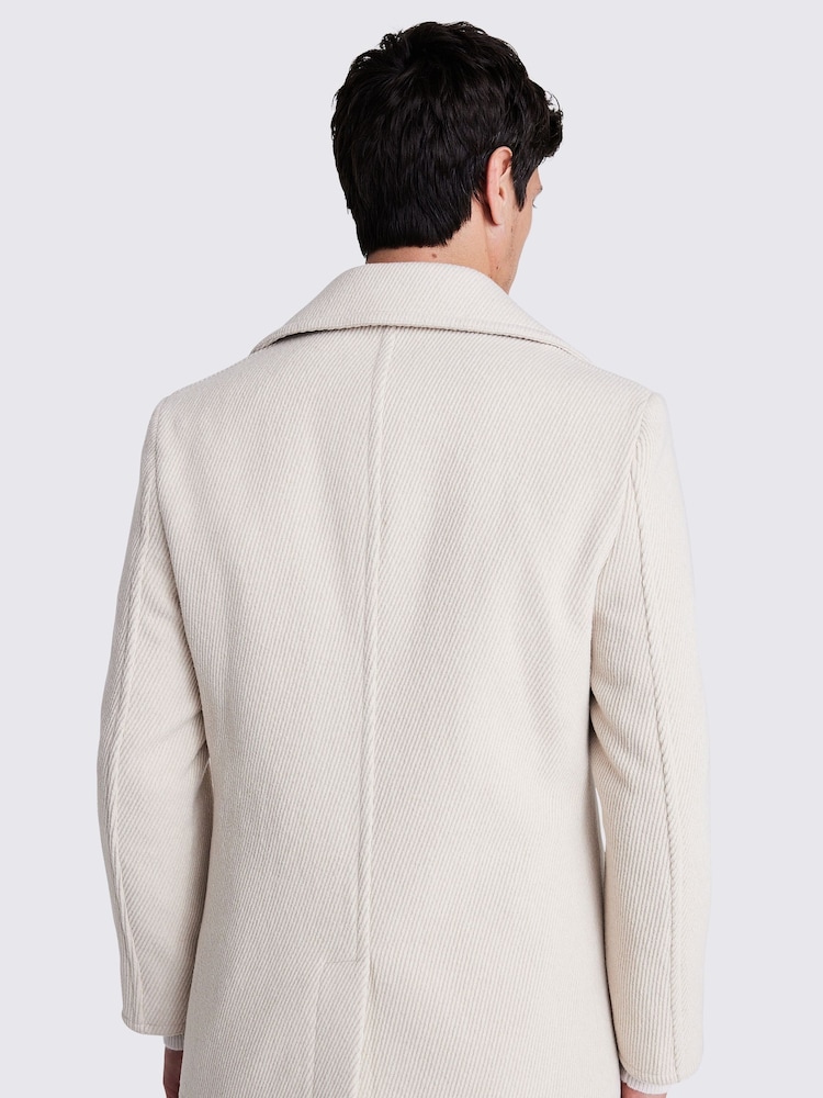 MOSS Natural Peacoat Coat Jacket - Image 8 of 8