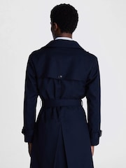 MOSS Blue Trench Coat - Image 2 of 5