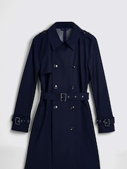 MOSS Blue Trench Coat - Image 5 of 5