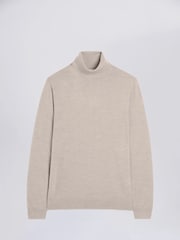 MOSS Natural Merino Blend Roll Neck Jumper - Image 4 of 5